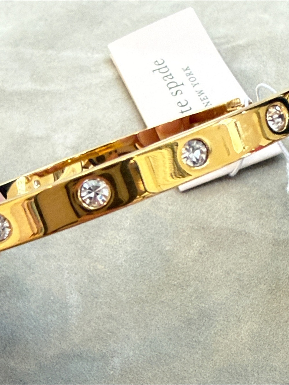 kate spade Set In Stone crystal-studded hinged bangle - Picture 14 of 15